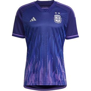 Adidas/阿迪达斯官方正品世界杯阿根廷队球迷版客场足球T恤HF2159