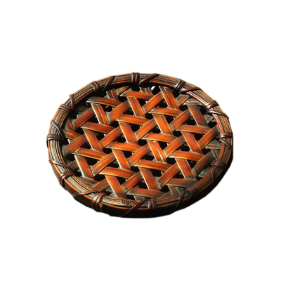 日式壶垫杯垫 壶承茶席   复古 竹编杯垫壶垫茶具 隔热垫茶道