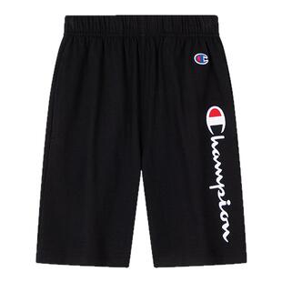 Champion男女儿童夏季经典logo运动透气纯棉舒适五分裤短裤