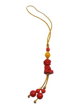 朱砂宝宝佛吊坠手机链