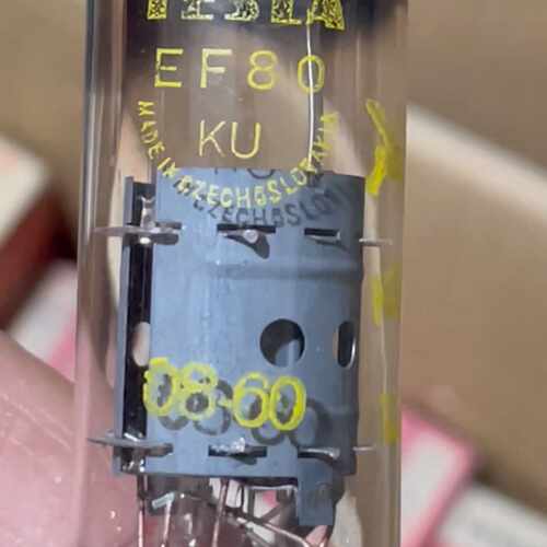 【议价-可维修】EF80 特斯拉EF80电子管 少见的 双剑标志 方环管