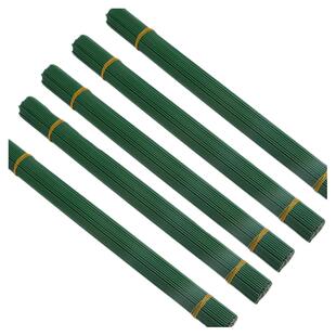 2号花杆玫瑰花叶子丝网花绿胶带手工diy皱纹纸花艺制作材料包花径绿铁丝花枝胶包花杆玫瑰花杆绿铁丝枝干