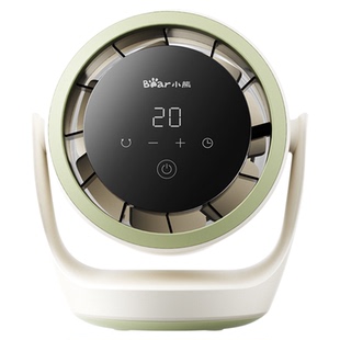 小熊桌面风扇100档无线风扇小型usb充电风扇办公室桌上宿舍强长续航可定时2025年新款小风扇