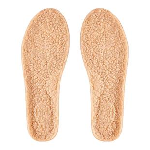 羊羔毛绒鞋垫冬季保暖男女加绒加厚减震超软踩屎感棉鞋垫吸汗防臭