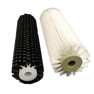 工业毛刷辊滚筒刷厂家定做小型尼龙丝刷除尘空心毛刷轮圆形圆柱刷