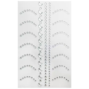 杰利钻山根碎钻落泪闪钻泪钻亮钻带背胶儿童化妆贴脸演唱会应援妆容脸上贴钻山根钻石珍珠化妆贴纸饰品小钻石