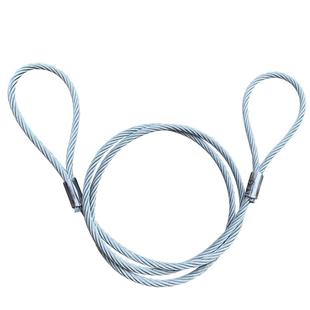 镀锌无油机器压制钢丝绳铝套压扣压头压套钢丝绳起重吊具索具16mm