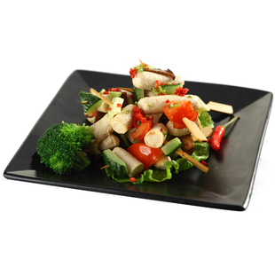 冷冻鸡肉肠素肠豆制品火腿佛家斋菜纯素仿荤寺庙火锅肠齐善素食