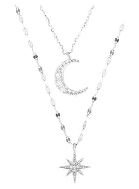 八芒星项链女钛钢潮ins测试推荐