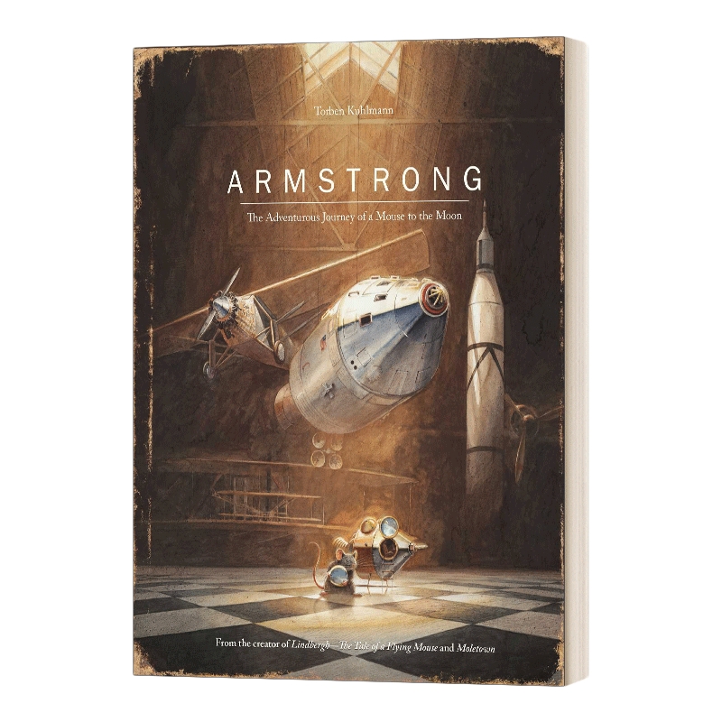 英文原版 Armstrong The Adventurous Journey of a Mouse to the Moon 阿姆斯特丹 老鼠登月的冒险之旅 精装绘本 英文版 进口书籍