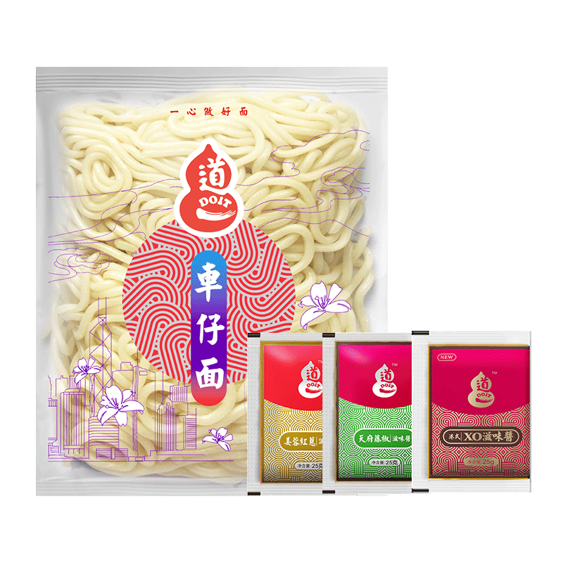 xo酱道一港式车仔面免煮日式乌冬面带酱料包方便拌面711捞面商用 道一港实拍商品图