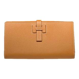 H家手拿包真皮男士女式H扣抽带长款手机包多功能钱包摩卡摩斯色