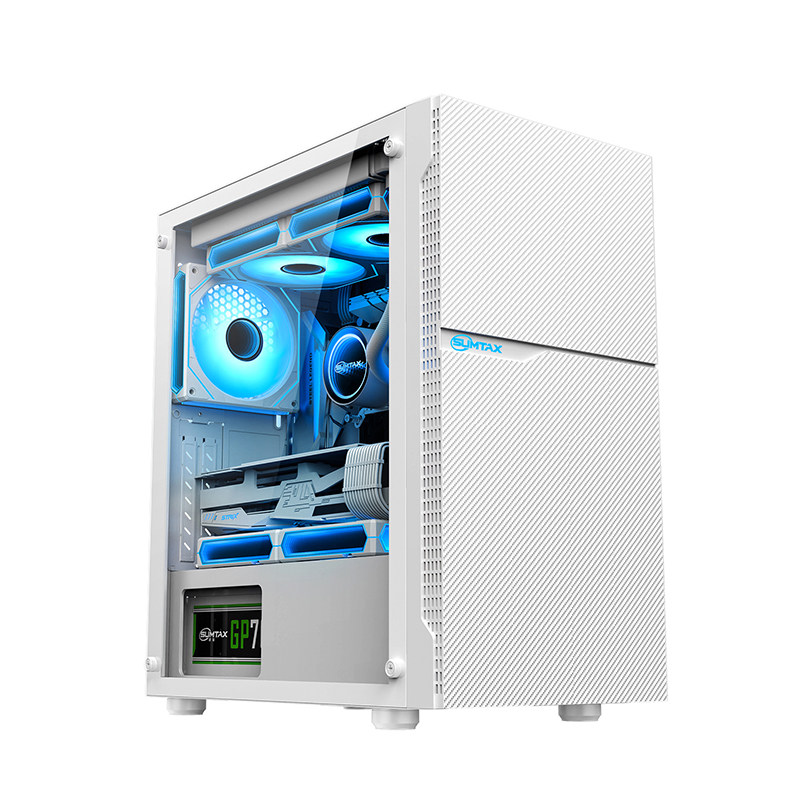 M1M1电脑机箱全侧透游戏水冷
