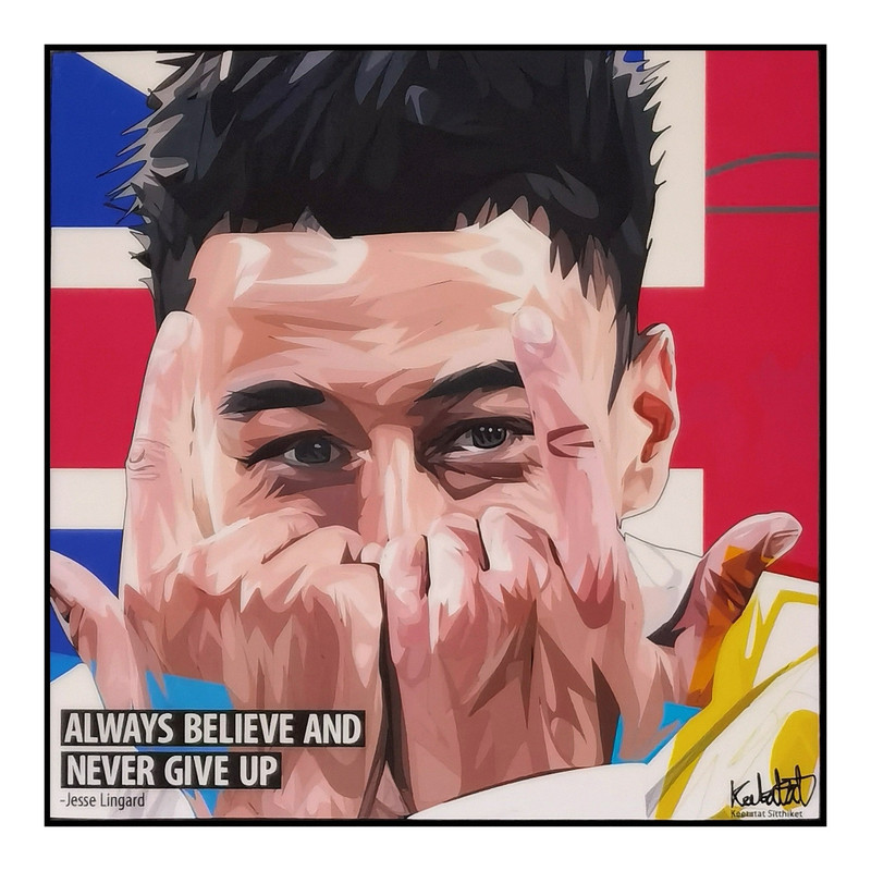 杰西.林加德Jesse Lingard曼联 泰国Famous Pop波普艺术装饰挂画