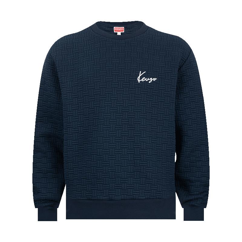KENZO/高田贤三男士logo刺绣卫衣圆领套头衫男2025年秋冬XY推广