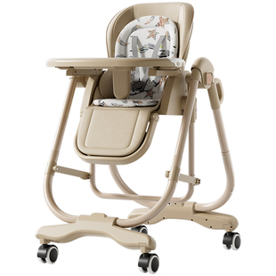 宝宝餐椅摇椅二合一儿童餐桌椅学坐椅婴儿座椅家用0到6岁吃饭专用