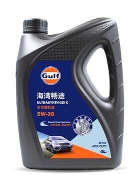 Gulf海湾畅途 5W-30 全合成机油 4L发动机润滑油自在畅行API SP