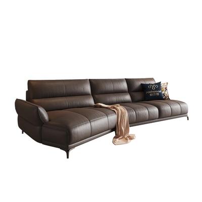 帕沙曼意式极简头层牛皮客厅沙发