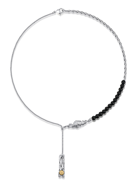 T.MAJOR纯银黑玛瑙可调节长项链