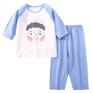 儿童运动套装婴儿夏季薄款男童女童夏装2026新款宝宝空调服两件套