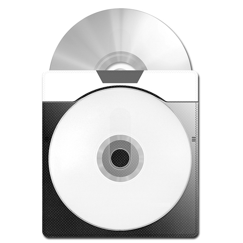 川介家居CD DVD活頁保護(hù)套光盤收納袋55片無紡布加厚雙面裝可書寫