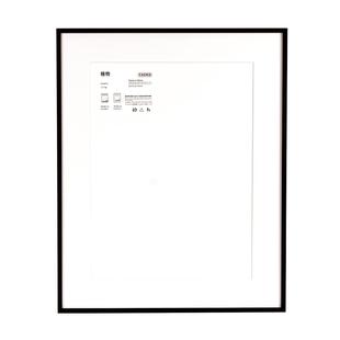 黑色相框挂墙A4证书A3执照框架4K8k50x70 60x90窄画框装裱海报框