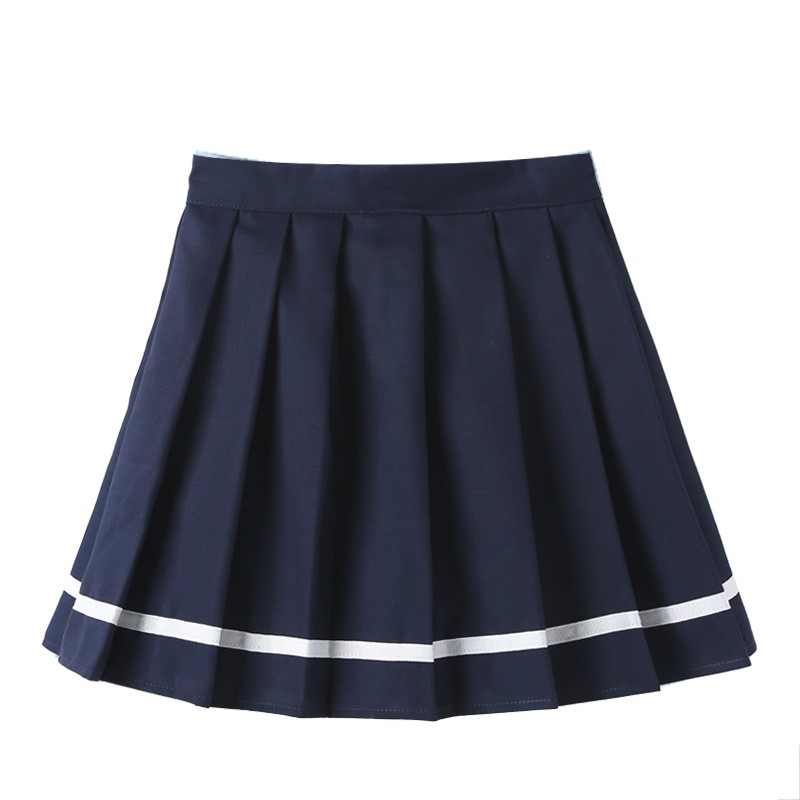 女童半身裙童装2025春夏新款韩版松紧腰中大童短裙校服儿童百褶裙