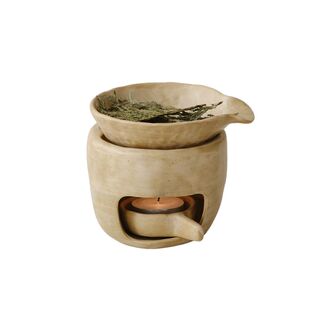 WENSHUO  侘寂风陶瓷熏香炉烘烤炉烤茶扩香炉香薰炉圣木冥想瑜伽