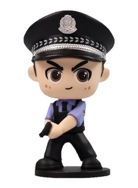 警察公仔卡通玩偶人偶
