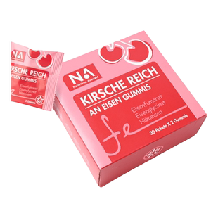 德国NA富铁补铁软糖贫女性血儿童孕妇期车厘子味气血成人补缺铁血