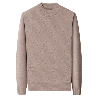 Romon/罗蒙100%纯羊毛衫男加厚款