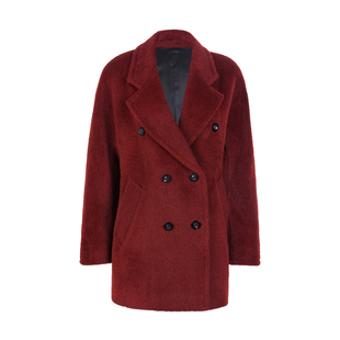 LYNEE【黑标 泰迪801】秘鲁进口面料一手长801苏力羊驼毛短款大衣