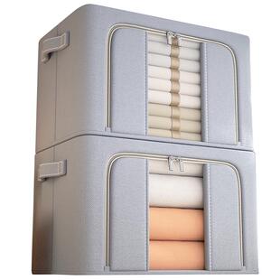 衣服收纳箱家用整理箱大容量衣柜装衣物玩具收纳筐布艺折叠储物箱