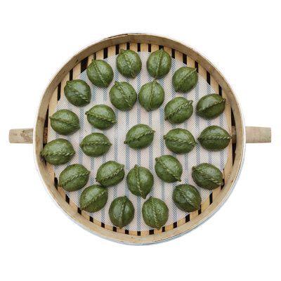 浙江衢州清明果手工艾草团子