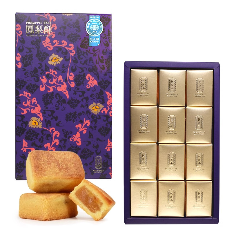 台湾百年老店旧振南小金砖凤梨酥