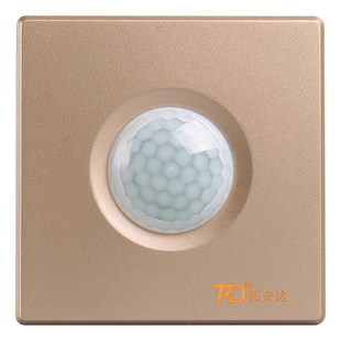 人体感应开关面板86型220V家用走廊楼道LED灯带延时红外线感应器