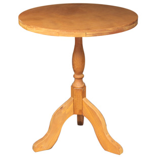 实木小户型阳台客厅圆茶几中古风咖啡厅奶茶店餐桌桌椅组合三件套