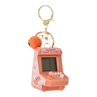 创意掌上街机迷你俄罗斯方块游戏机钥匙扣精致礼品小挂饰玩具