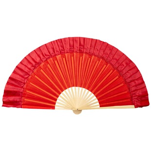 云南花鼓灯真丝扇子手绢胶州秧歌扇丝巾茶山放歌成人儿童舞蹈考级