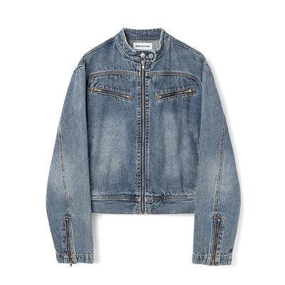 MilloArchive水洗牛仔赛车夹克