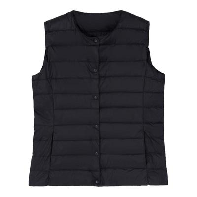 轻薄内胆鸭绒打底外穿马甲女冬