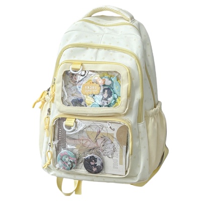 日系二次元风漫展痛包双肩包学生党大容量书包女轻便吧唧娃包背包