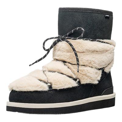 AUMU时尚民族风皮毛一体雪地靴