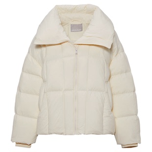 MOUSSY 春季新品温柔慵懒风加厚大翻领羽绒服女028IAA30-1050
