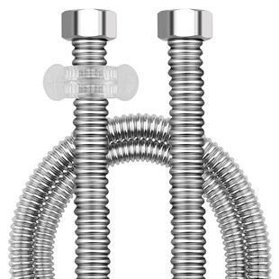 304不锈钢波纹管4分家用热水器金属马桶进出水管冷热家用防爆软管