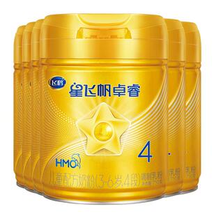 飞鹤星飞帆卓睿4段3-6岁儿童750g6罐乳铁蛋白配方奶粉