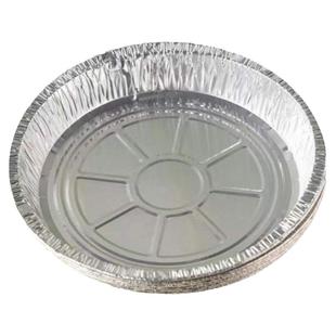 空气炸锅专用锡纸盘加厚食品级烤箱烘焙烧烤圆形锡纸盒铝箔烤盘