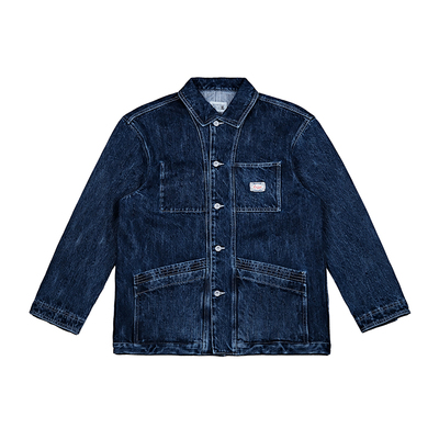 CENLES做旧纹理牛仔夹克