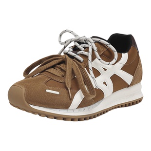 星期六棕色德训鞋女款2025秋冬新款复古阿甘鞋美拉德休闲运动鞋子