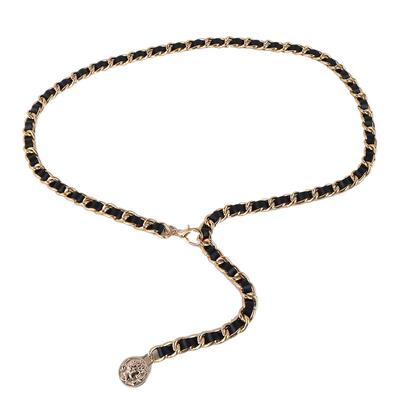 小香风链条C家腰链女配连衣裙毛衣链金属配饰腰带装饰女收腰腰封